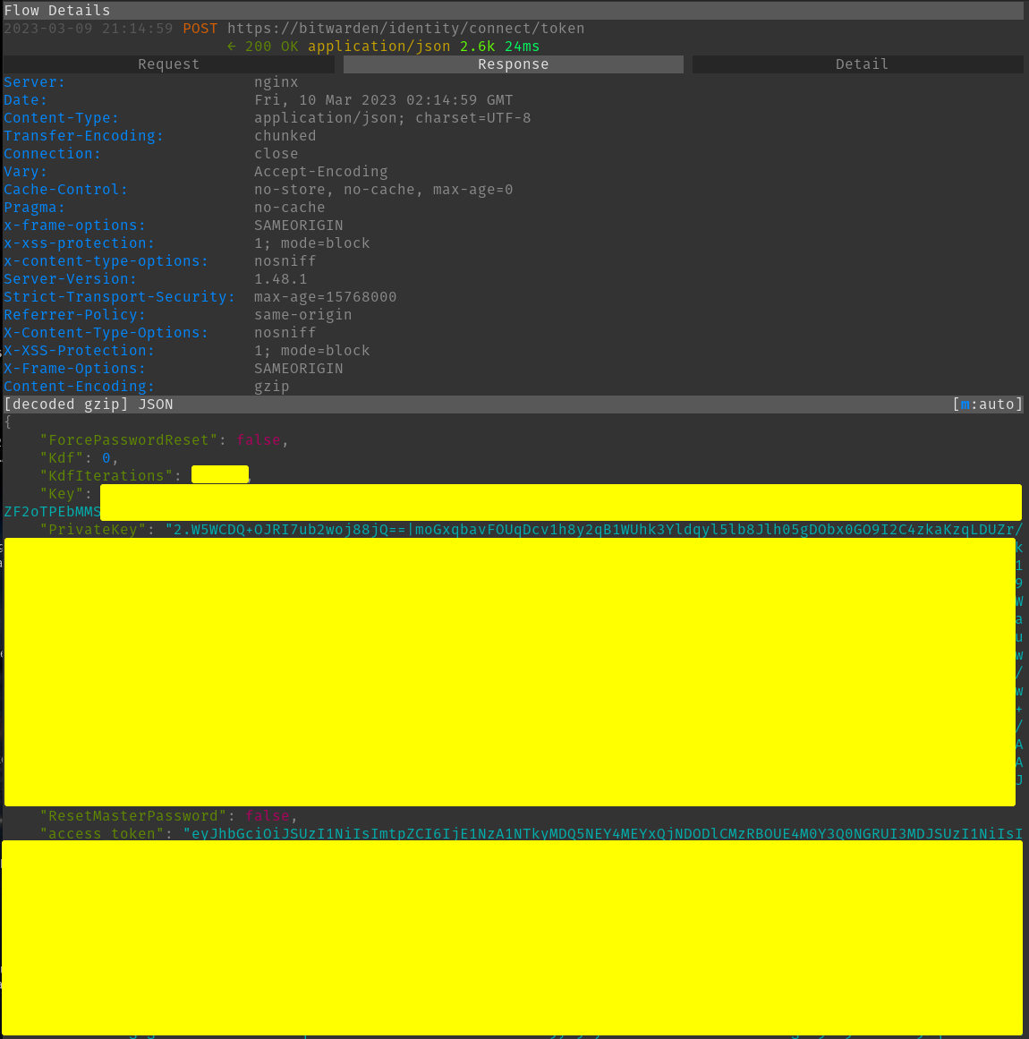 Bitwarden API Exploration
