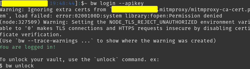 Bitwarden API Exploration