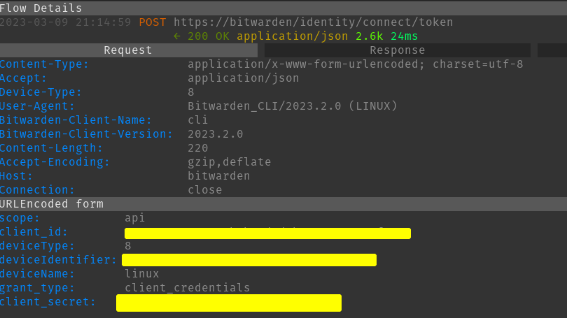 Bitwarden API Exploration