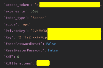 Bitwarden API Backups